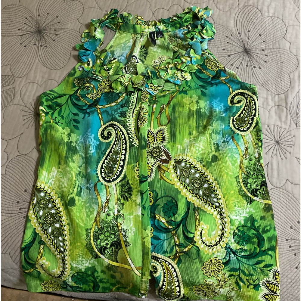 SIONI Paisley, sleeveless top